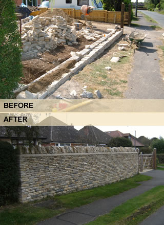 Dry Stone Walls: Before and After Pictures